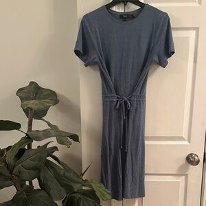 🩵Theory Heatheres Slate Blue Knee Length Knit Dress size L
